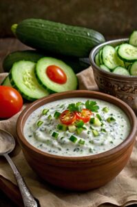 CUCUMBER ANAR RAITA